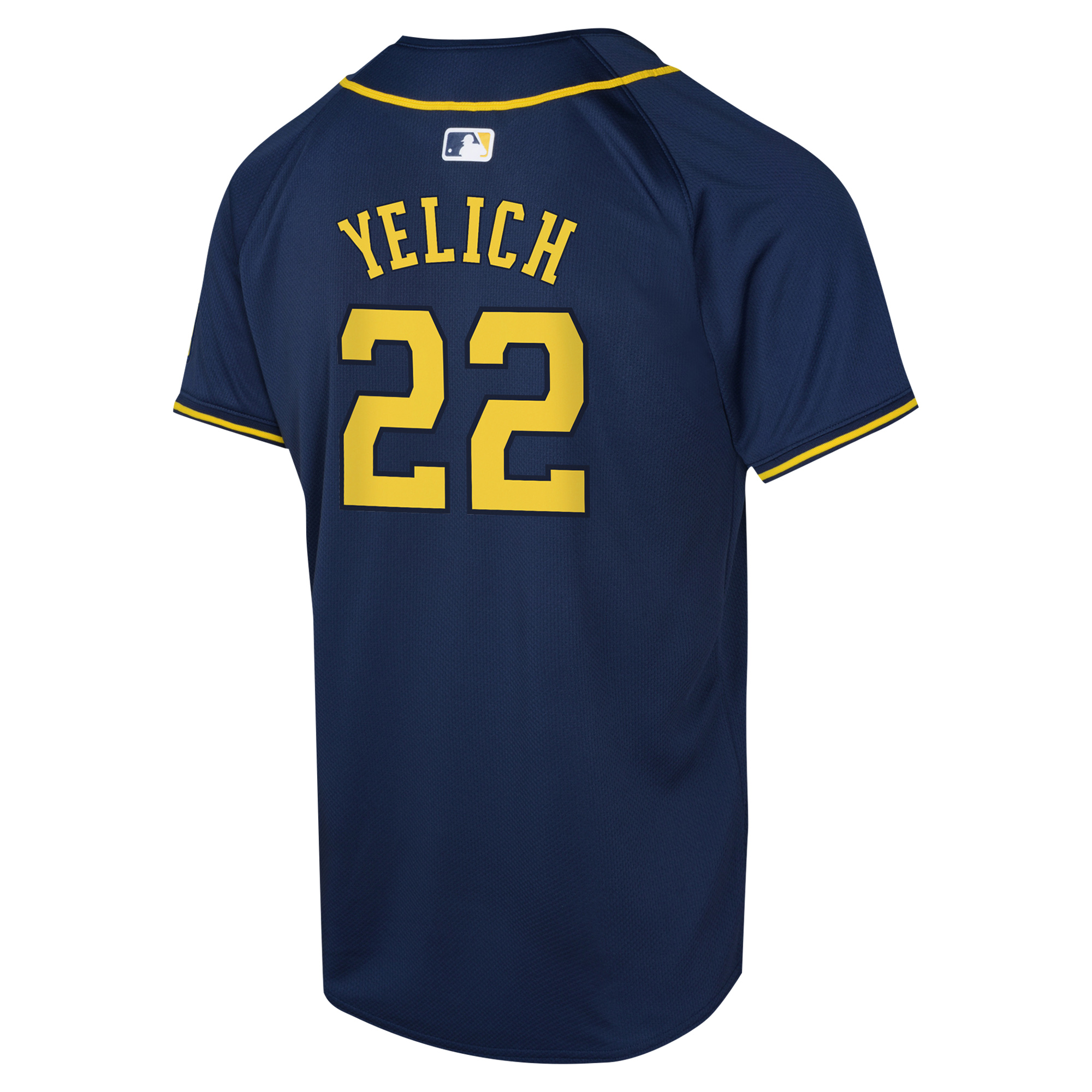 Youth Nike Christian Yelich Navy Milwaukee Brewers Alternate Limited Player Jersey - Image 12
