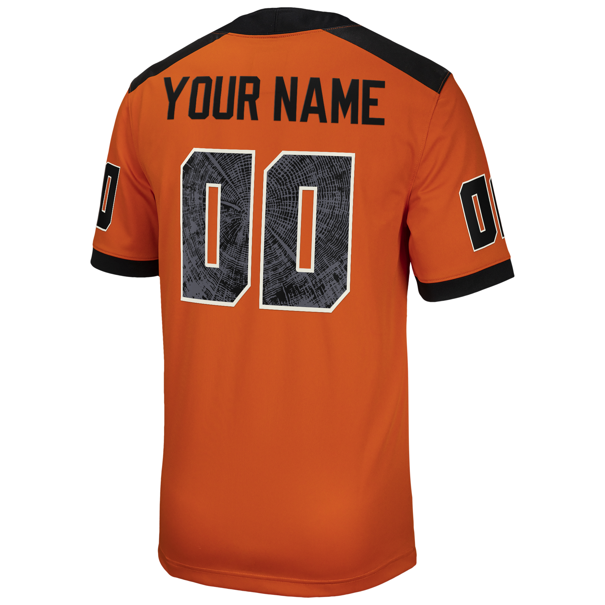 Men's Nike Orange Oregon State Beavers Custom Football Game Jersey - Image 4