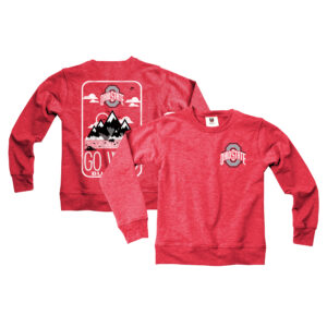 Youth Wes & Willy Scarlet Ohio State Buckeyes Tri-Blend Go Wild Pullover Sweatshirt