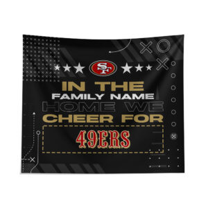 Pegasus San Francisco 49ers 51" x 60" We Cheer For Personalized Wall Tapestry