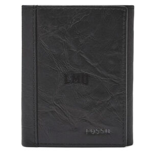 Fossil Black Loyola Marymount Lions Neel Extra Capacity Trifold Wallet