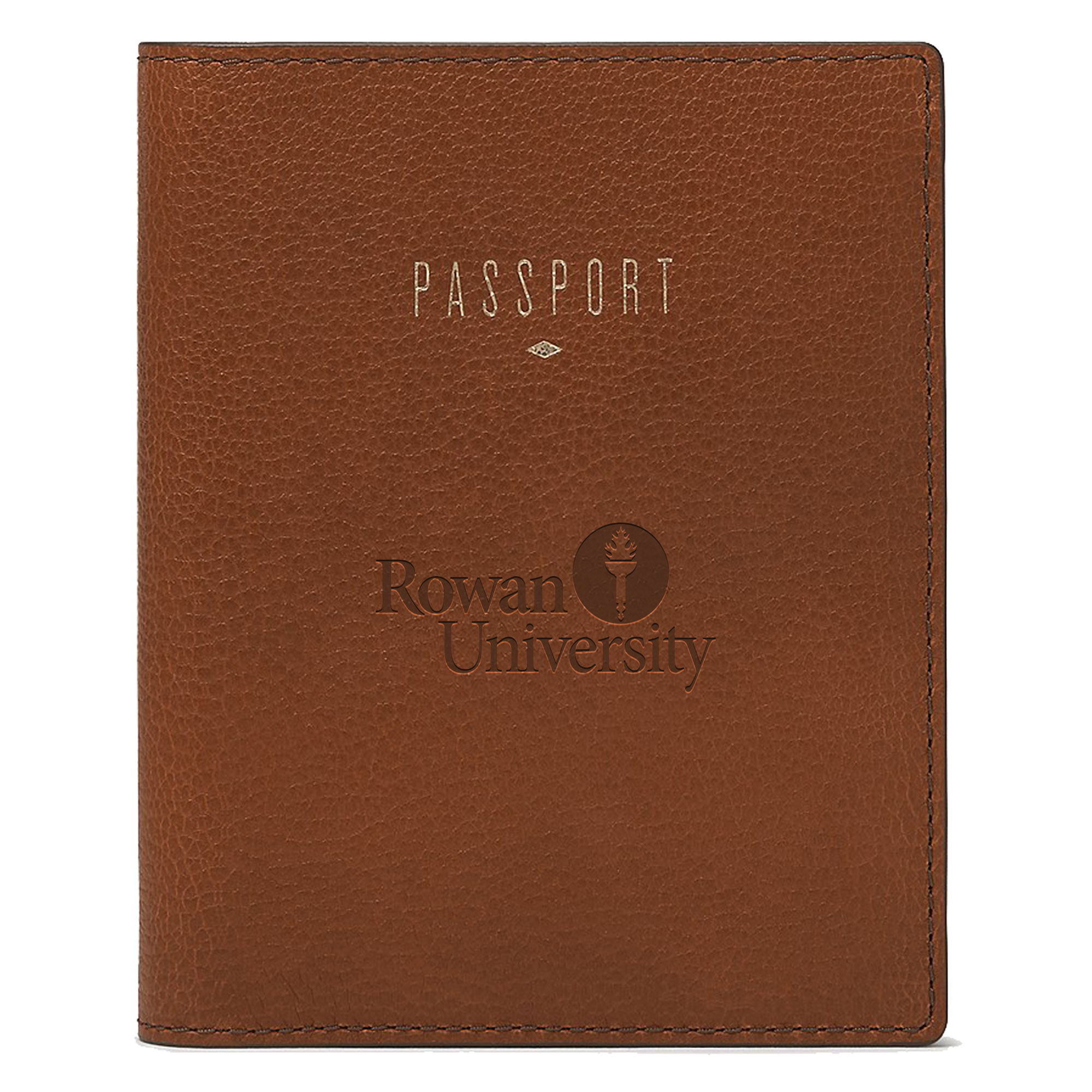 Fossil Brown Rowan Profs Travel RFID Passport Case