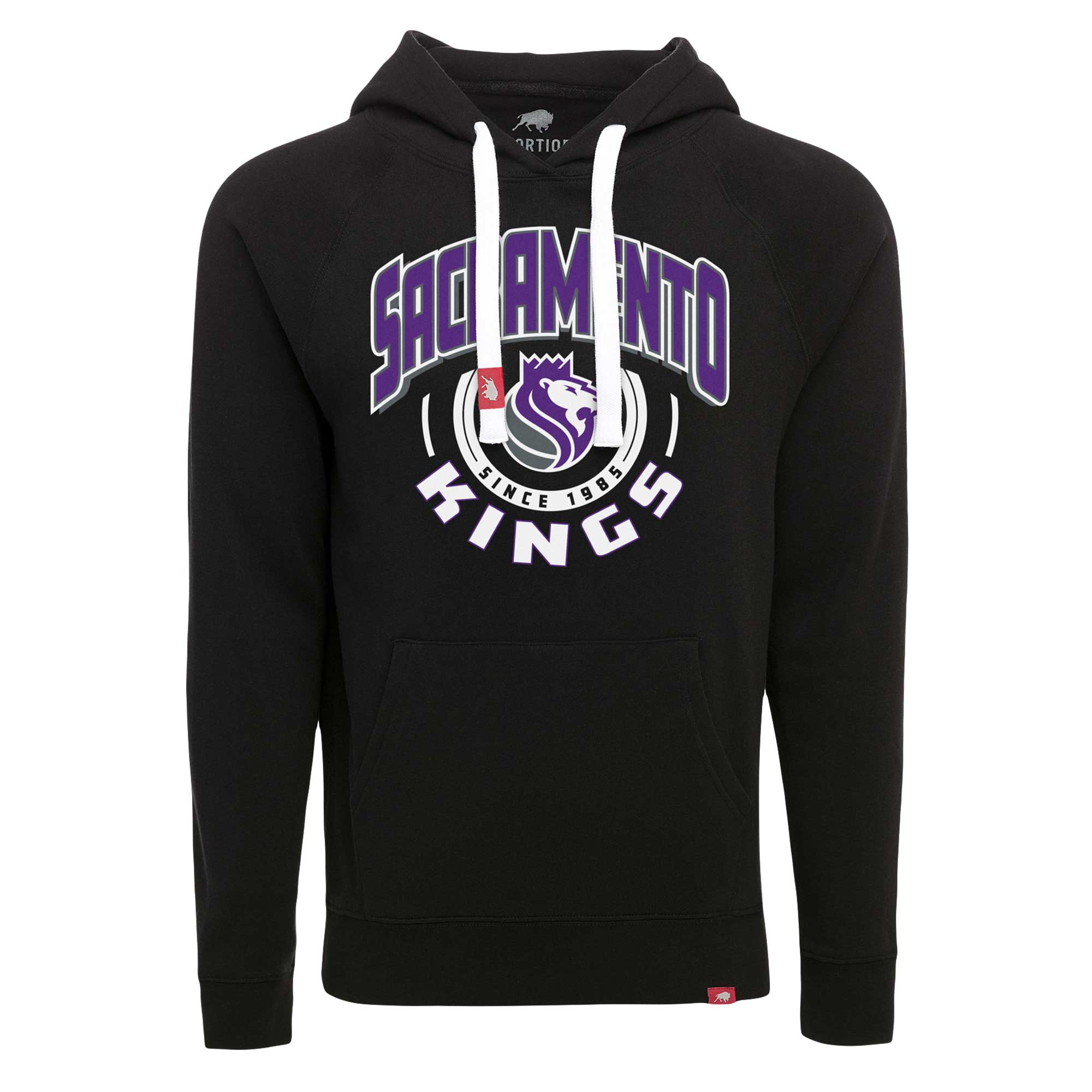 Unisex Sportiqe Black Sacramento Kings Olsen Super Soft Tri-Blend Raglan Pullover Hoodie - Image 6