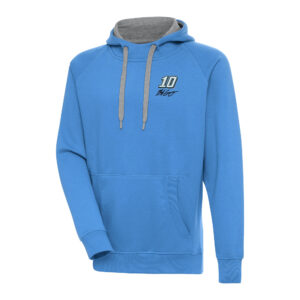 Men's Antigua Powder Blue Noah Gragson Victory Pullover Hoodie