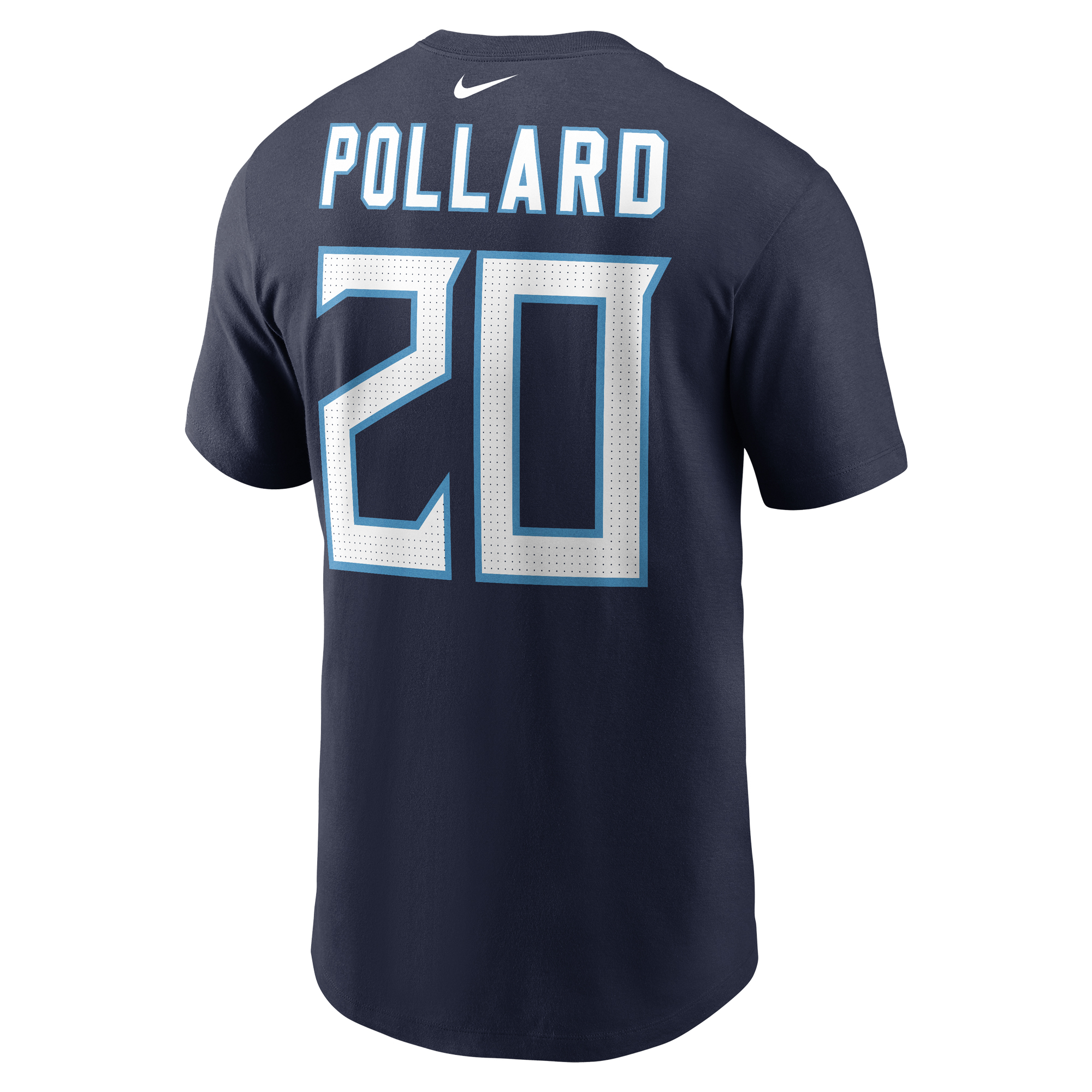 Men's Nike Tony Pollard Navy Tennessee Titans Player Name & Number T-Shirt - Image 4