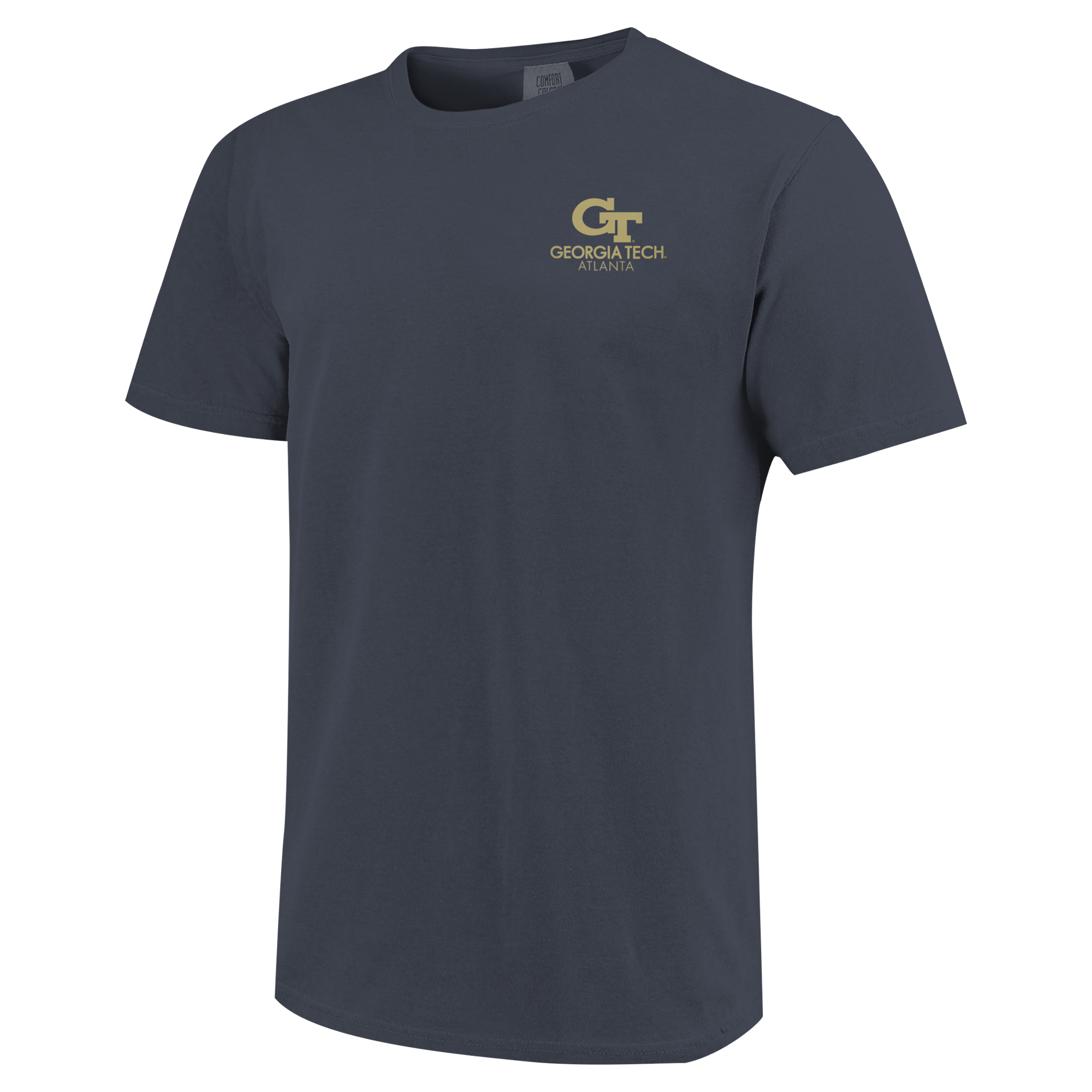 Unisex Navy Georgia Tech Yellow Jackets Scenic Comfort Colors T-Shirt - Image 3