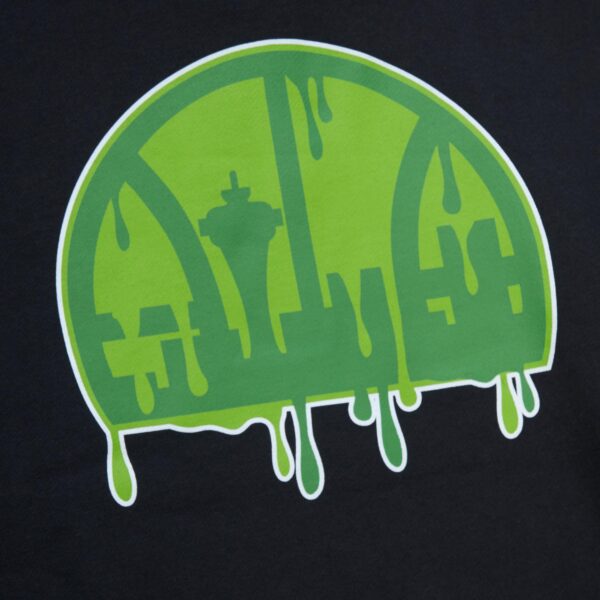 Men's Mitchell & Ness  Black Seattle SuperSonics Slime Drip Pullover Hoodie - Image 9