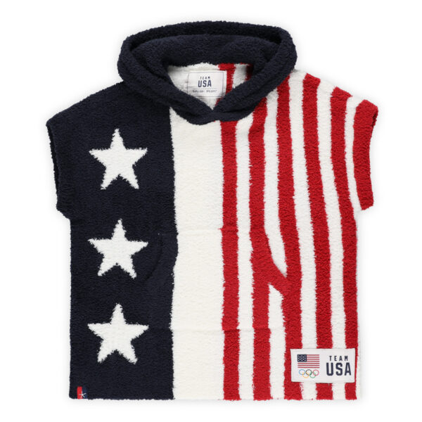 Toddler Navy/Red/White Team USA CozyChic Stars and Stripes Cozy Wearable Blanket Hoodie - Image 3