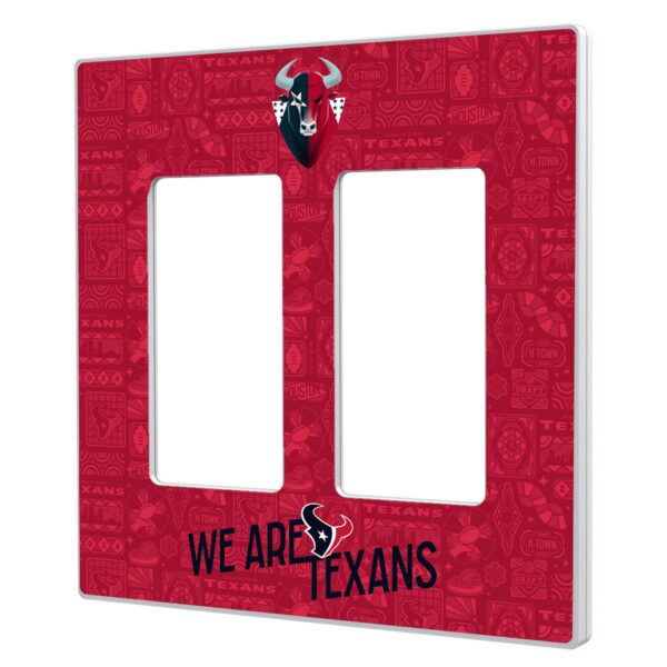 Houston Texans 2024 Illustrated Limited Edition Double Rocker Light Switch Plate