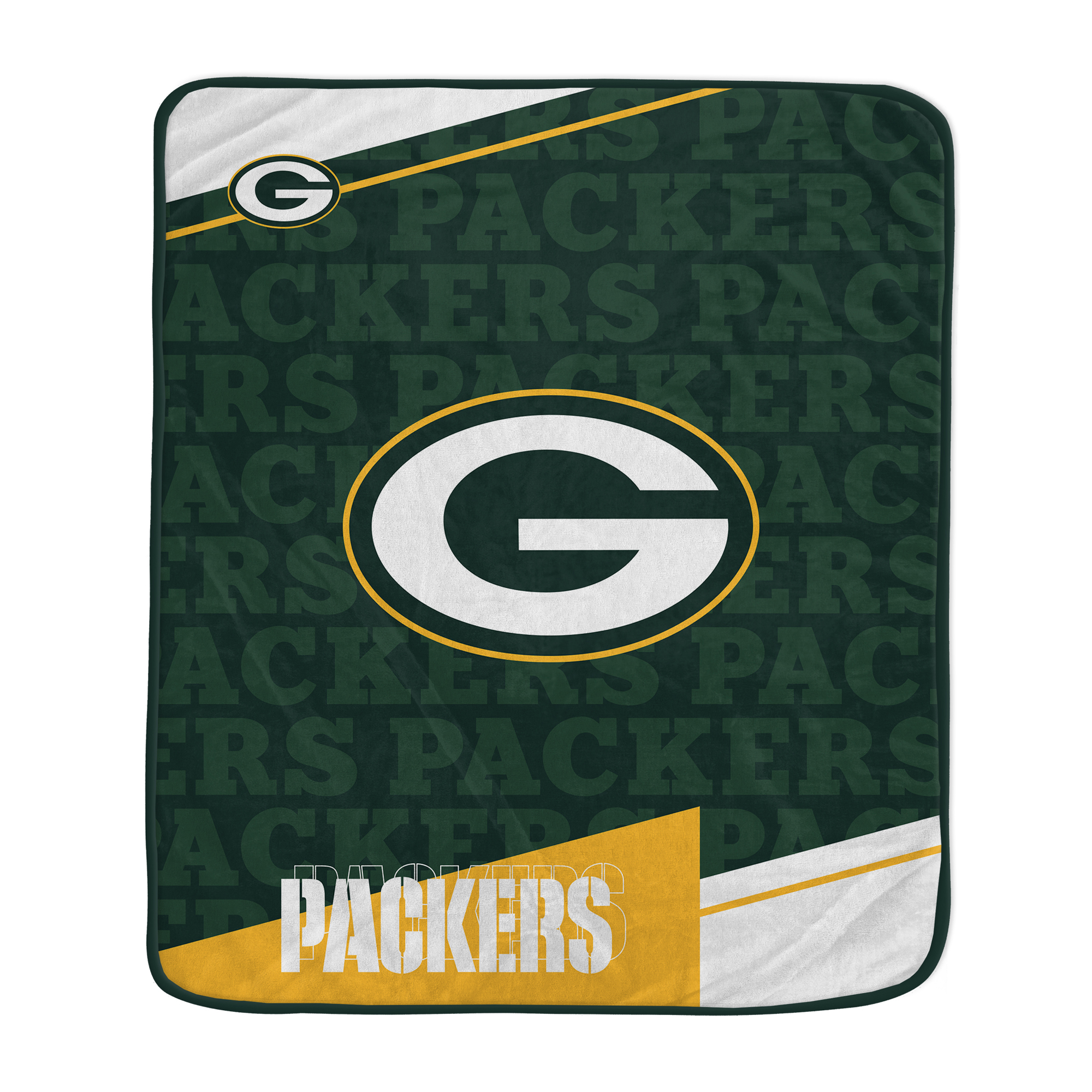 Pegasus Green Bay Packers 50" x 60" Diagonal Ghost Ultra Soft Blanket