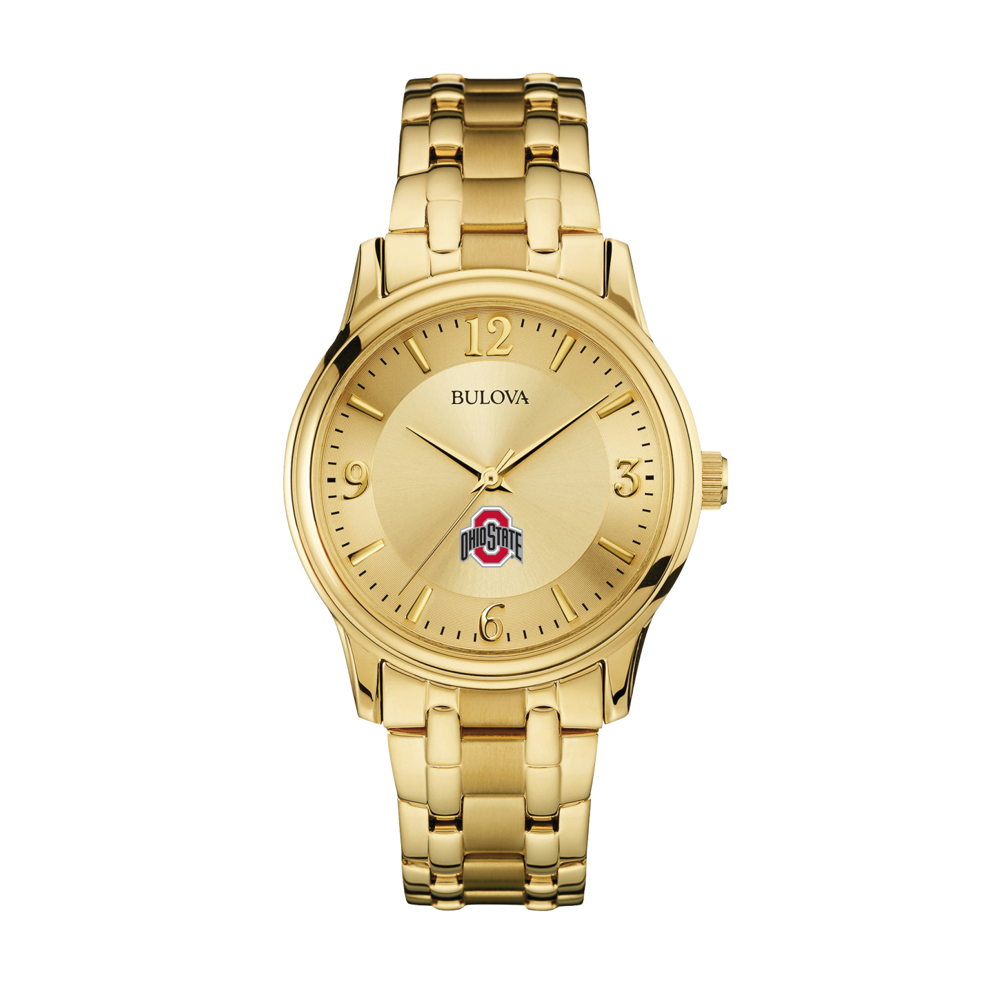 Men's Bulova Ohio State Buckeyes Gold-Tone Watch