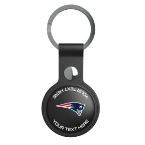 Keyscaper Black New England Patriots Personalized AirTag Holder