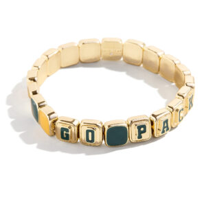 WEAR by Erin Andrews x BaubleBar Green Bay Packers Tile Bracelet