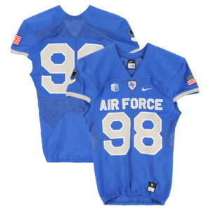 Air Force Falcons Team-Issued Nike #98 Royal Jersey from the Football Program - Size M