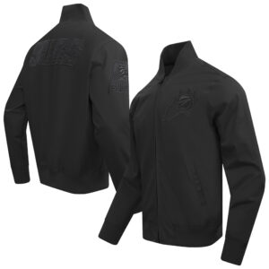 Men's Pro Standard Black Phoenix Suns Neutral Twill Full-Zip Jacket