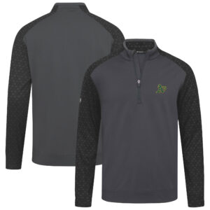 Men's Levelwear Charcoal Athletics Aztec Insignia 2.0 Quarter-Zip Pullover Top