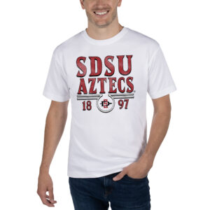 Unisex Uscape Apparel White San Diego State Aztecs Garment Dyed T-Shirt