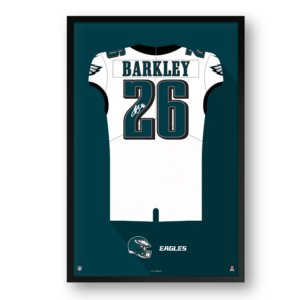 Saquon Barkley Philadelphia Eagles Framed 27" x 39" Jersey Art Print