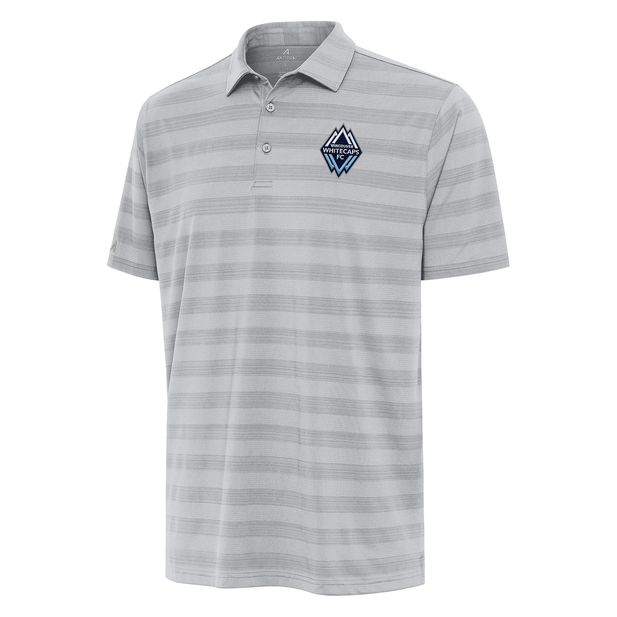 Men's Antigua Gray Vancouver Whitecaps FC Big & Tall Tunnel Polo