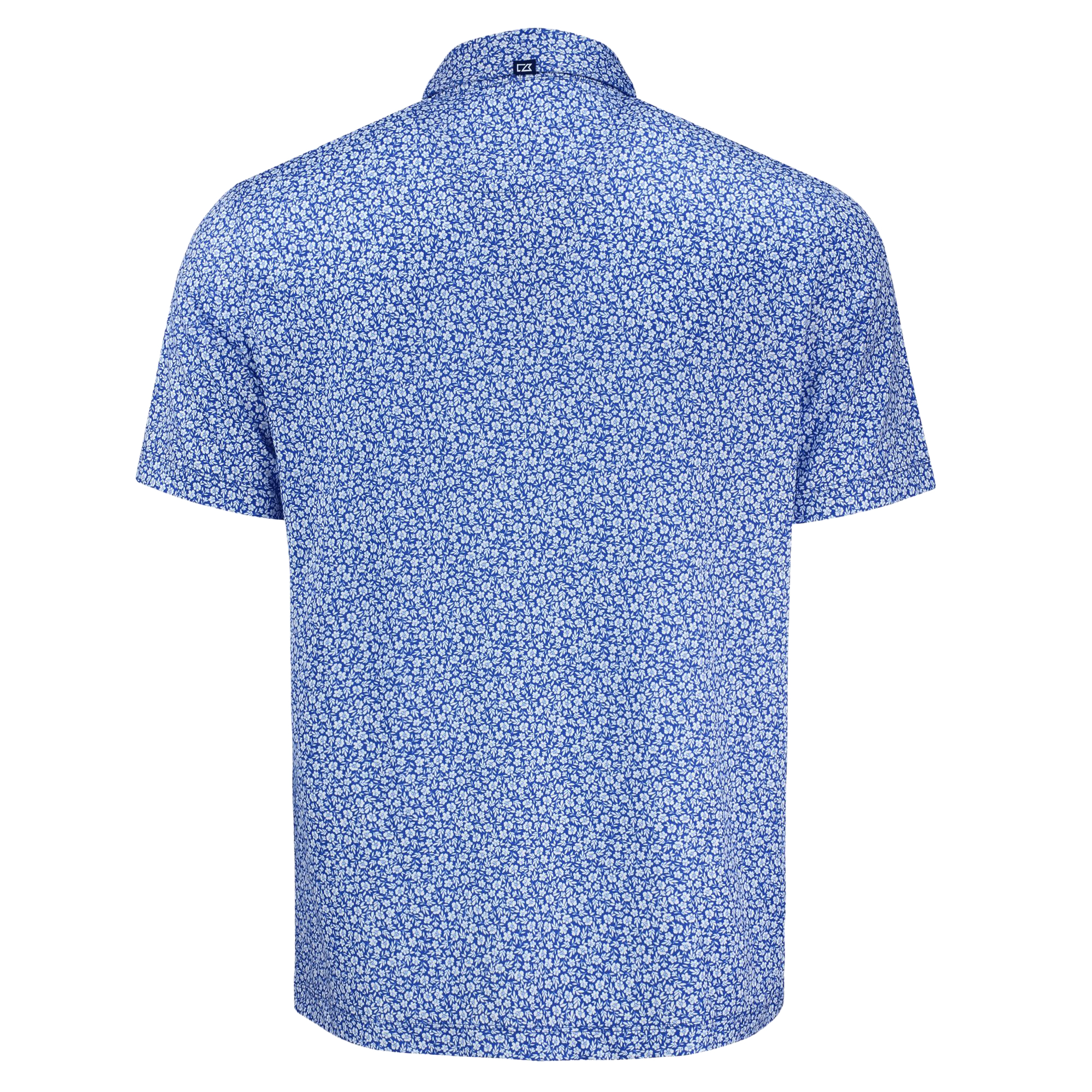 Men's Cutter & Buck Blue Kansas City Royals Pike Eco Flora Print Recycled Polo - Image 7
