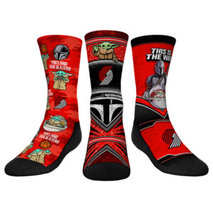 Youth Rock Em Socks  Portland Trail Blazers 3-Pack Crew Socks