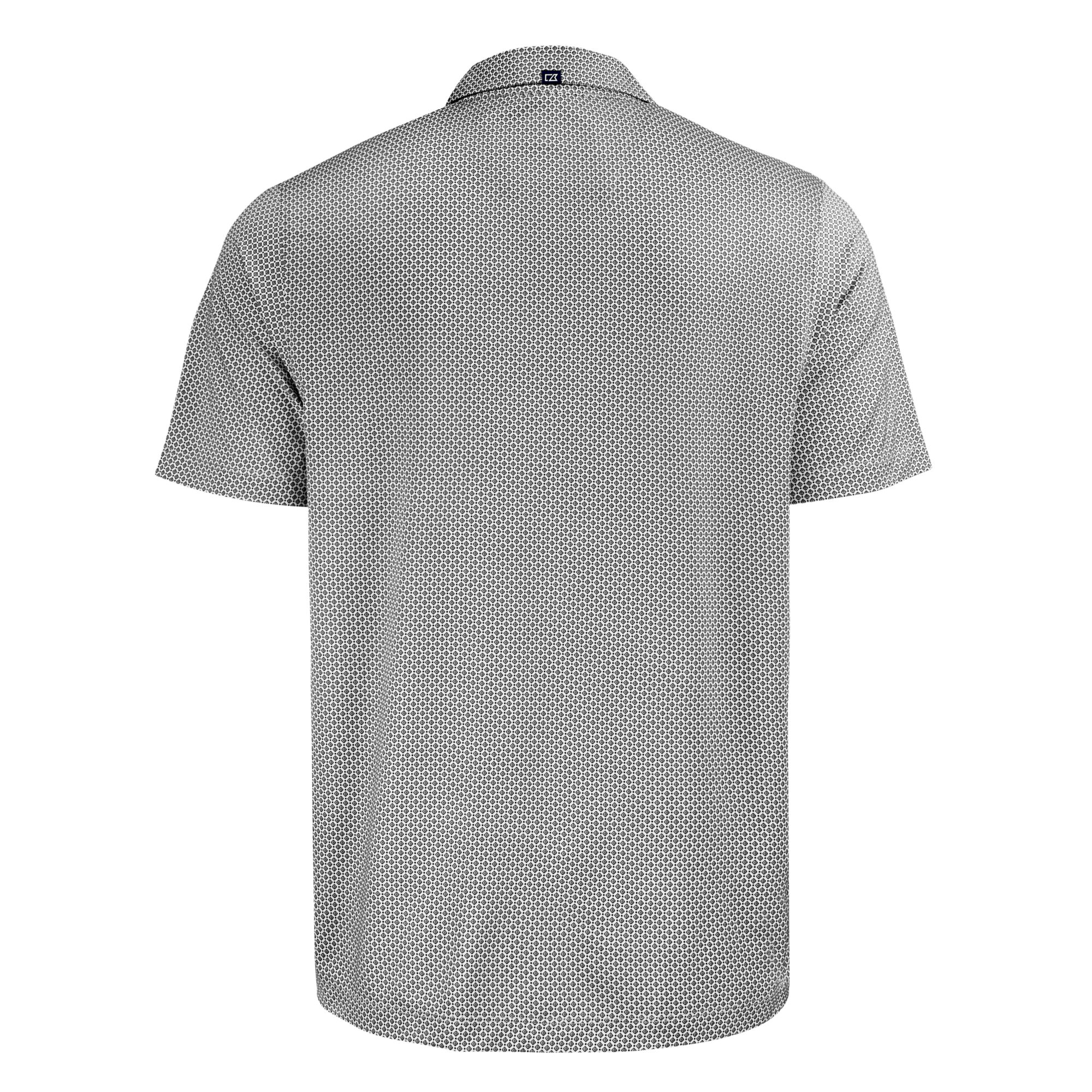 Men's Cutter & Buck Black Buffalo Bills Pike Eco Diamond Dot Print Polo - Image 4