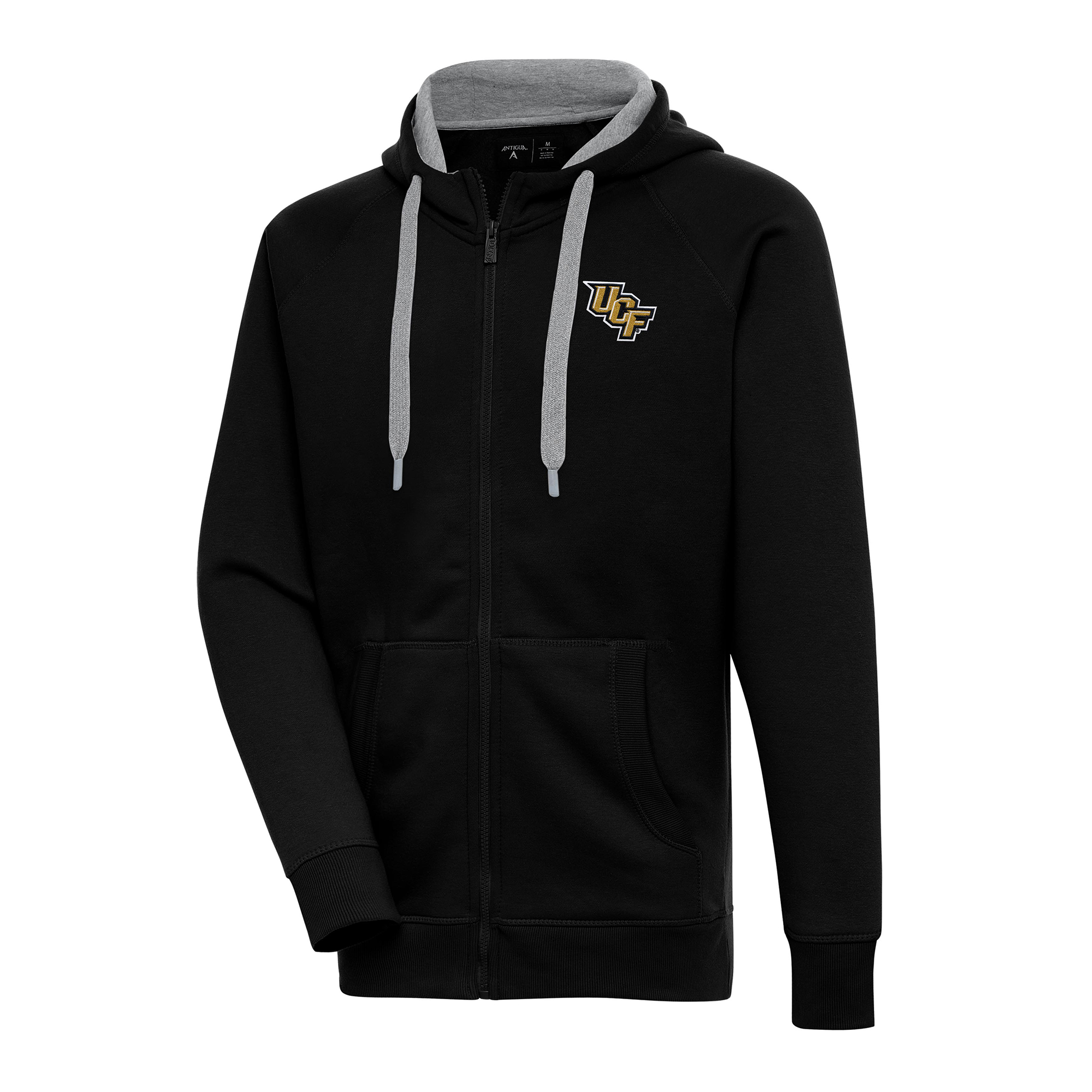 Men's Antigua Black UCF Knights Big & Tall Victory Full-Zip Hoodie Jacket