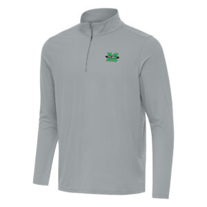 Men's Antigua Gray Marshall Thundering Herd Intent Quarter-Zip Top