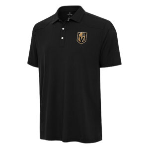 Men's Antigua  Black Vegas Golden Knights Western Polo