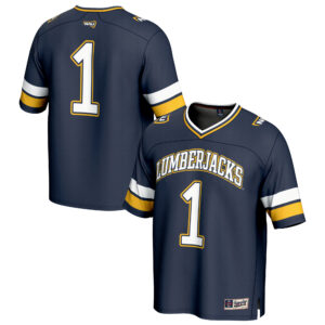 Unisex GameDay Greats #1 Navy Northern Arizona Lumberjacks Spirit Lightweight Collegiate Football Fashion Jersey