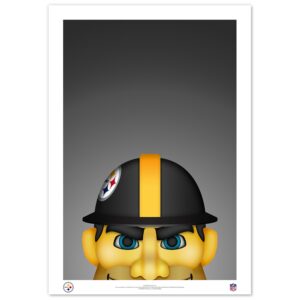 Pittsburgh Steelers Steely McBeam 24'' x 36'' Mascot Art Poster