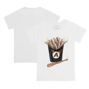 Infant Tiny Turnip White Arizona Diamondbacks Hot Bats T-Shirt
