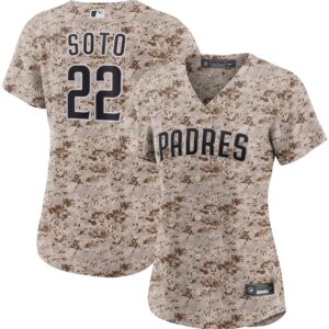 Women's Nike Juan Soto Camo San Diego Padres USMC Alternate Replica Player Jersey