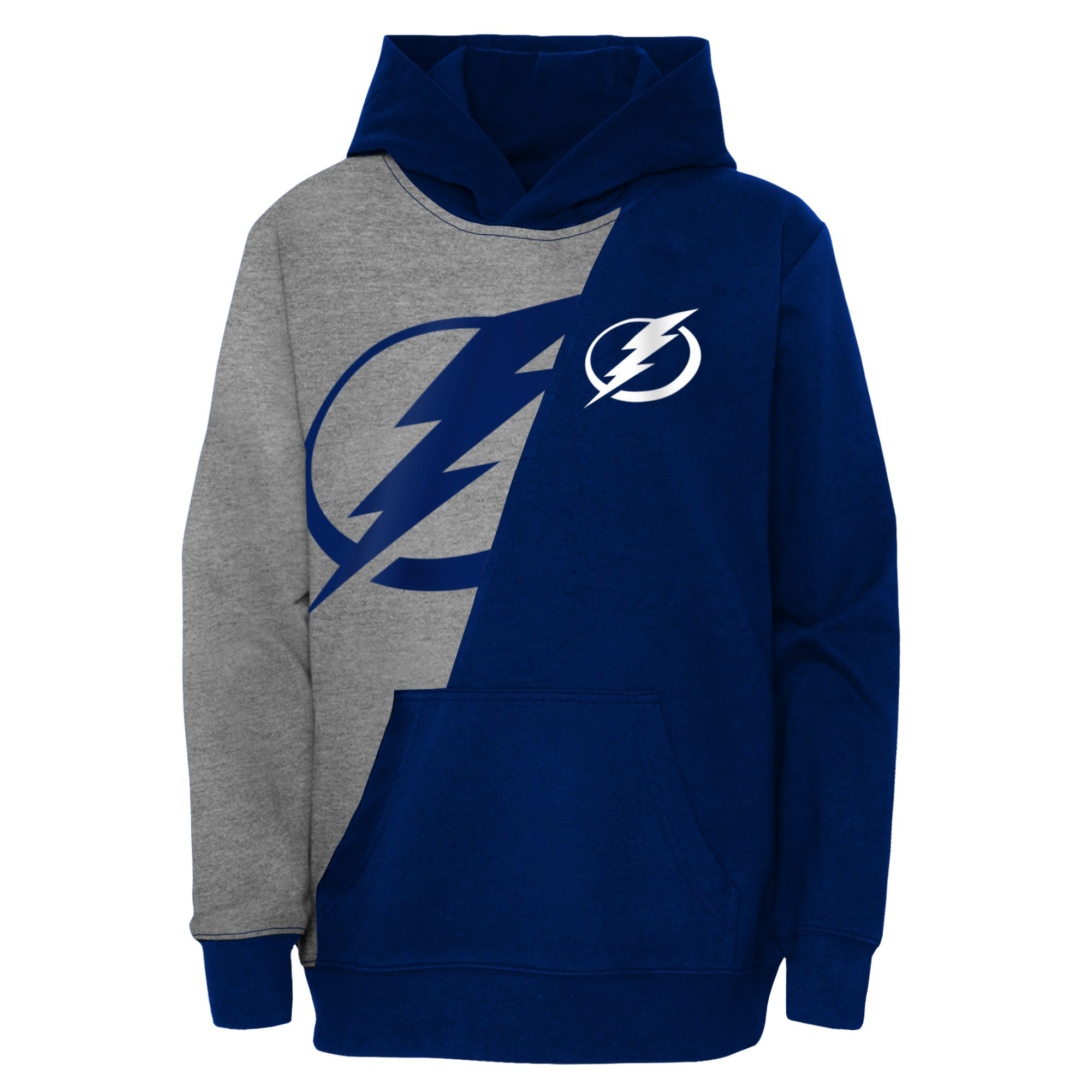 Preschool Gray/Blue Tampa Bay Lightning Unrivaled Pullover Hoodie - Image 6