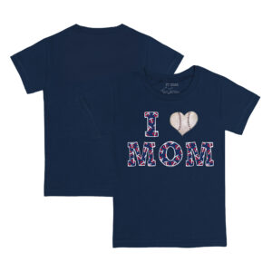 Infant Tiny Turnip Navy Minnesota Twins I Love Mom T-Shirt