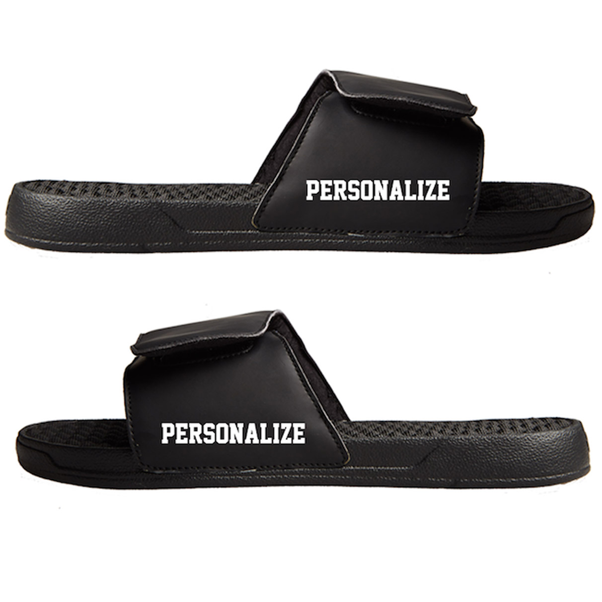 Men's ISlide Black Houston Rockets Personalized Primary Slide Sandals - Image 5