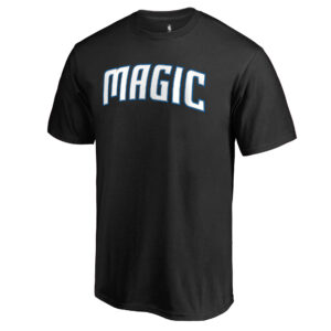 Men's Black Orlando Magic Primary Wordmark T-Shirt