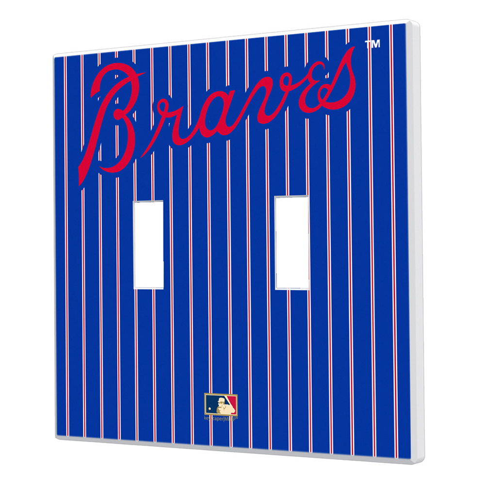 Atlanta Braves 2012 Cooperstown Pinstripe Double Toggle Light Switch Plate