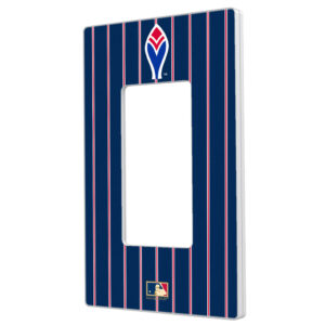 Atlanta Braves 1972-1975 Cooperstown Pinstripe Single Rocker Light Switch Plate