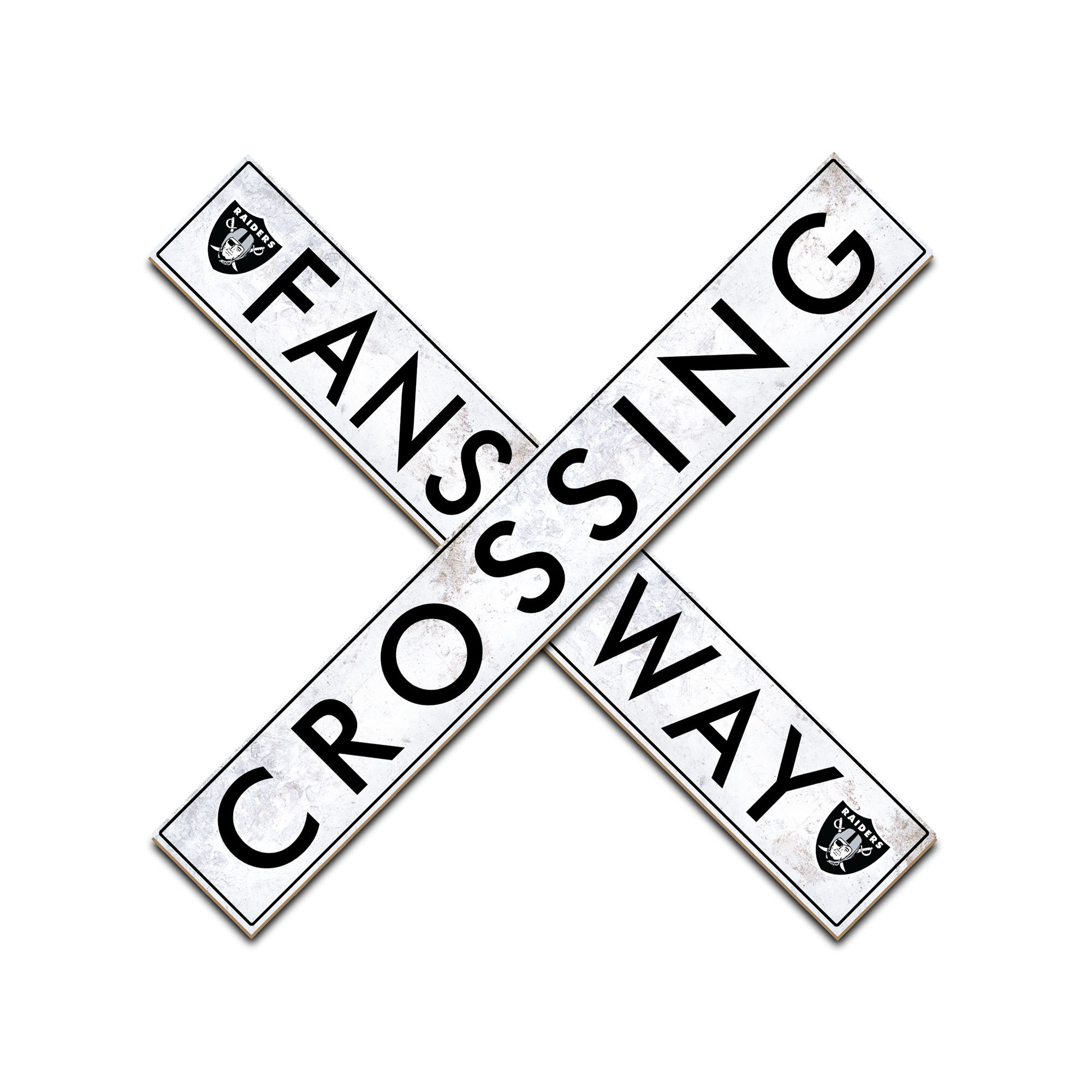 Las Vegas Raiders 48" Fans Way Crossing Sign