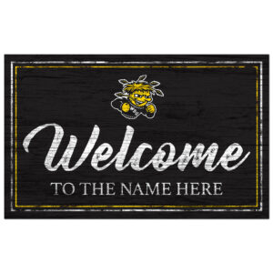 Wichita State Shockers 11" x 19" Personalized Team Color Welcome Sign