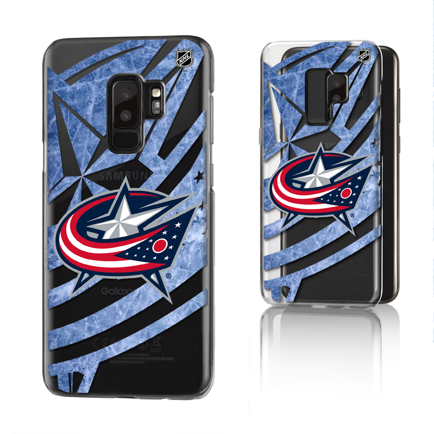 Columbus Blue Jackets Galaxy Clear Ice Case - Image 8