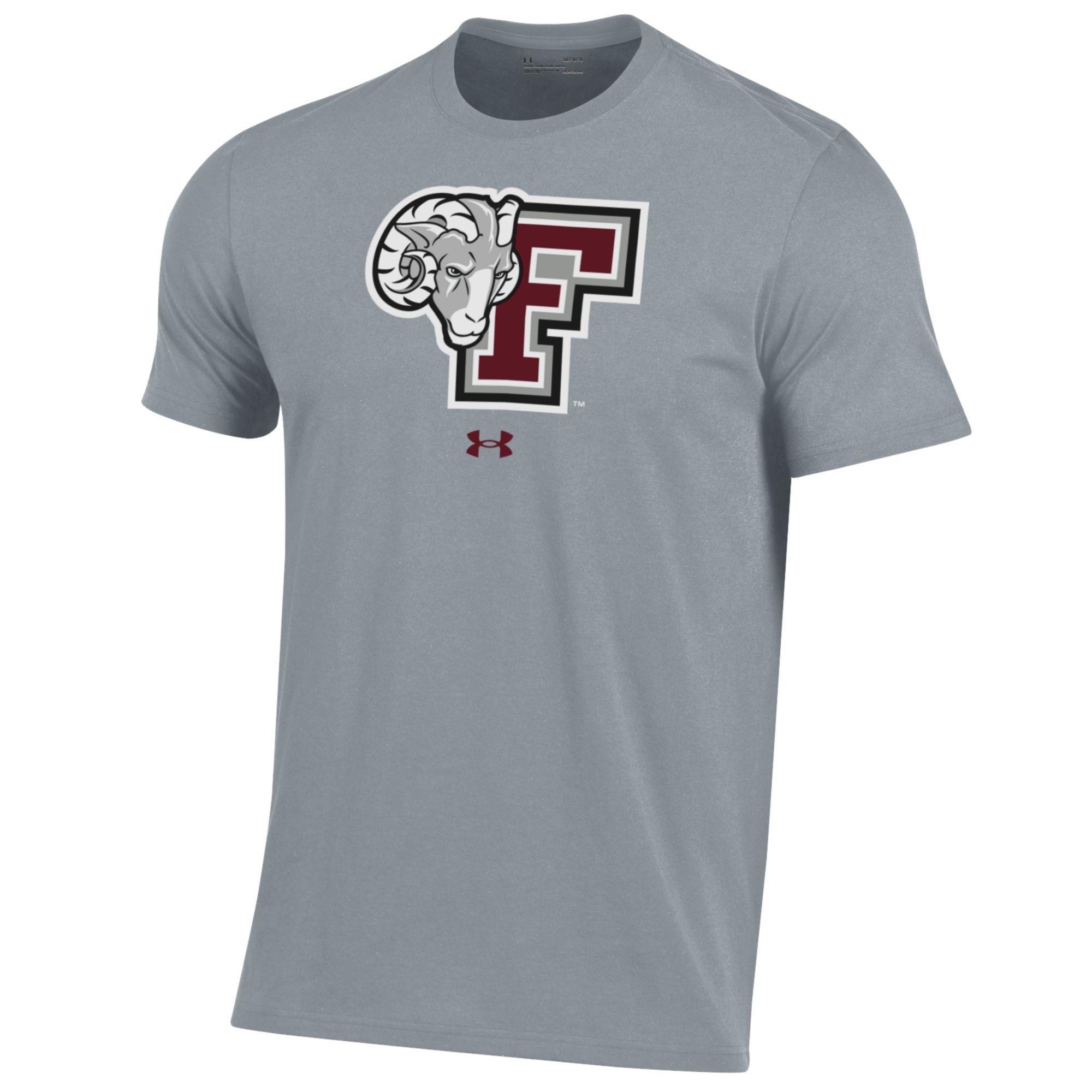 Men's Under Armour Gray Fordham Rams Performance T-Shirt - Image 3