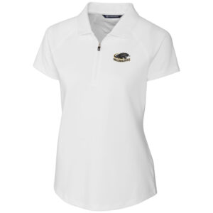 Women's Cutter & Buck White Wisconsin-Milwaukee Panthers Forge Stretch Polo