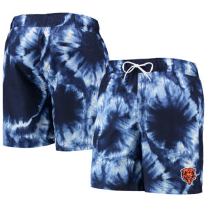 Men's G-III Sports by Carl Banks Navy Chicago Bears Splash Volley Swim Shorts