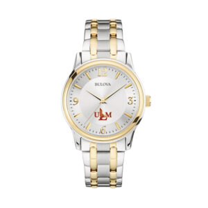 Bulova Silver/Gold ULM Warhawks Classic Two-Tone Round Watch