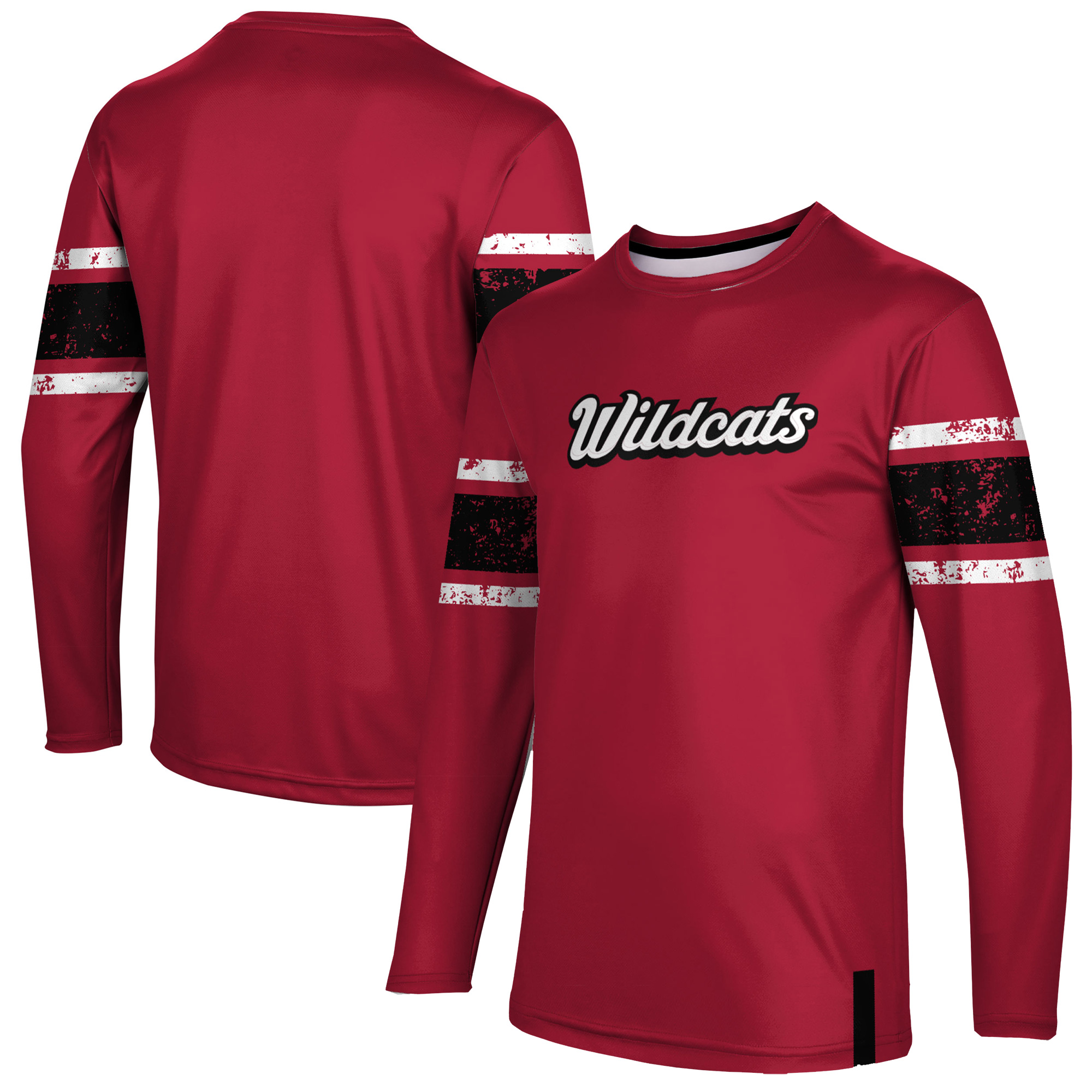 Men's Crimson Central Washington Wildcats Long Sleeve T-Shirt