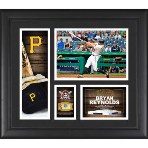 Bryan Reynolds Pittsburgh Pirates Framed 15" x 17" Player Collage with a Piece of Game-Used Ball