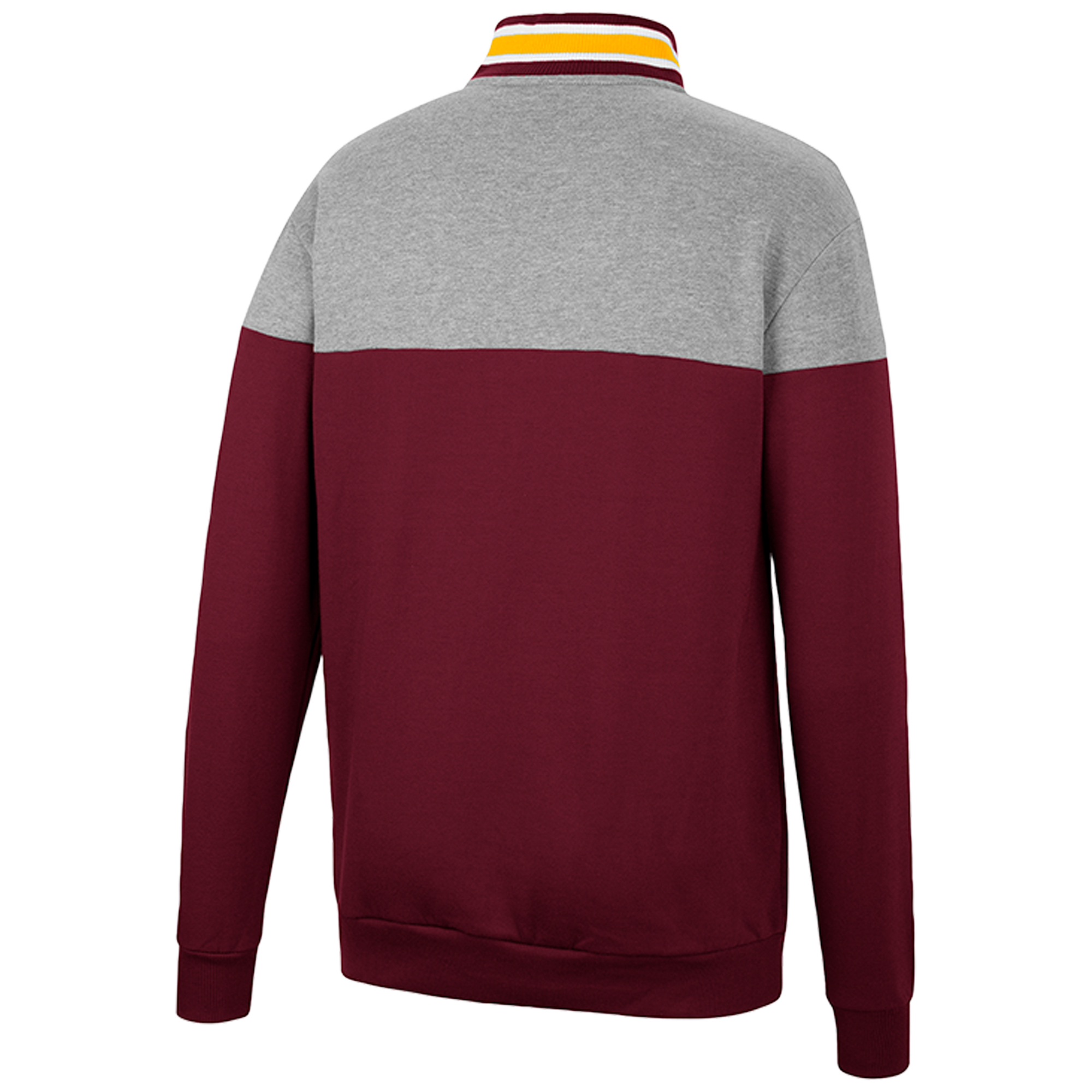 Men's Colosseum Heathered Gray/Maroon Arizona State Sun Devils Be the Ball Quarter-Zip Top - Image 7