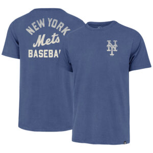 Men's '47  Royal New York Mets Turn Back Franklin T-Shirt